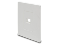 Tripp Lite Single-Gang 1-Port Wall Plate Keystone Cat5/Cat6 USB HDMI Dport RCA