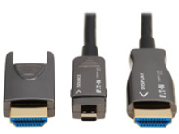 Eaton Tripp Lite Series 8K HDMI Fiber Active Optical Cable (AOC)- 8K UHD @ 60Hz, HDR, Detachable Connector, M/M, Black, 10m