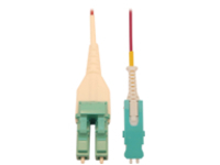 Eaton Tripp Lite Series 40/100/400G Multimode 50/125 OM4 Fiber Optic Cable (Duplex SN-PC to Duplex LC-PC M/M), LSZH, Magenta, 1 m (3.3 ft.)