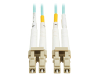 Eaton Tripp Lite Series 10Gb/40Gb/100Gb Duplex Multimode 50/125 OM4 LSZH Fiber Patch Cable (LC/LC), Aqua, 10M (32.8 ft.), TAA