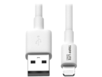 Tripp Lite 3ft Lightning USB Sync/Charge Cable for Apple Iphone / Ipad White 3'