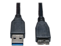 Tripp Lite 1ft USB 3.0 SuperSpeed Device Cable USB-A to USB Micro-B M/M Black 1'