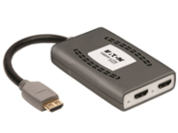 Tripp Lite HDMI Splitter 2-Port 4K @60Hz HDMI 4:4:4 HDR USB Powered TAA Multi-Resolution Support, USB Powered