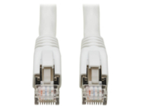 Eaton Tripp Lite Series Cat8 25G/40G Certified Snagless Shielded S/FTP Ethernet Cable (RJ45 M/M), PoE, White, 25 ft. (7.62 m)