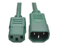 Tripp Lite 6ft Computer Power Extension Cord 10A 18 AWG C14 to C13 Green 6'