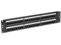 Eaton Tripp Lite Series 48-Port Cat6 Cat5 Patch Panel Rackmount 110 Punch Down RJ45 Ethernet 1URM 568B