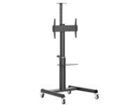 Eaton Tripp Lite Series Safe-IT Heavy-Duty Rolling Cart for 37" to 70" Displays, UL Certified, Antimicrobial Protection
