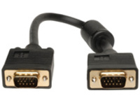 Tripp Lite 1ft VGA Coax Monitor Cable with RGB High Resolution HD15 M/M 1'