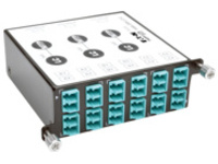 Tripp Lite 40Gb-10Gb Breakout Cassette x3 8-Fiber OM4 MTP/MPO to x12 Dup LC
