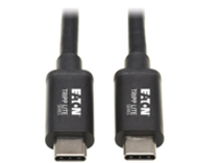 Tripp Lite Thunderbolt 3 Cable 40 Gbps Passive 5A 100W PD 4K USB C M/M 0.5M Black
