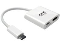Tripp Lite USB C to HDMI Video Adapter Converter 4Kx2K w/ USB-C PD Charging Port, USB-C to HDMI, USB Type-C to HDMI, USB Type C to HDMI 6in