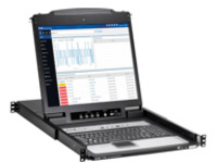 Eaton Tripp Lite Series NetDirector 16-Port 1U Rack-Mount Console IP KVM Switch with 19 in. LCD, German Keyboard