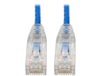 Tripp Lite Cat6 Gigabit Snagless Molded Slim UTP Patch Cable (RJ45 M/M), Blue, 6 in.