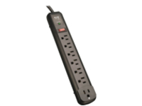 Tripp Lite Surge Protector Power Strip TL P74 RB 120V Right Angle 7 Outlet Black