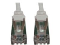 Eaton Tripp Lite Series Cat6a 10G Snagless Shielded Slim STP Ethernet Cable (RJ45 M/M), PoE, White, 3 ft. (0.9 m)