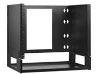 Eaton Tripp Lite Series 8U Wall-Mount Bracket with Shelf for Small Switches and Patch Panels, Hinged