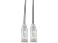 Eaton Tripp Lite Series Cat6 Gigabit Snagless Slim UTP Ethernet Cable (RJ45 M/M), PoE, Gray, 6-in. (15.24 cm)