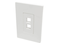 Tripp Lite Single-Gang 2-Port Wall Plate Keystone Cat5/Cat6 USB HDMI Dport RCA