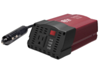 Tripp Lite 150W Compact Car Inverter 12V 120V 2-Port USB Charging 1 Outlet