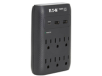 Eaton Tripp Lite Series Protect It! Surge Protector 6-Outlet 5-15R Outlets USB-C and USB-A Ports 5-15P Direct Plug-In Black