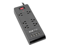 Tripp Lite 6-Outlet Surge Protector with 4 USB Ports (4.2A Shared)