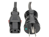Eaton Tripp Lite Series Hospital-Grade Power Cord, NEMA 5-15P to Locking IEC C13
