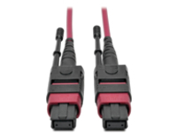 Tripp Lite MTP/MPO Multimode Patch Cable, 12 Fiber, 40/100 GbE, 40/100GBASE-SR4, OM4 Plenum-Rated (F/F), Push/Pull Tab, Magenta, 1 m (3.3 ft.)