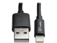 Tripp Lite 4ft Lightning USB/Sync Charge Coiled Cable for Apple Iphone / Ipad Black 4'