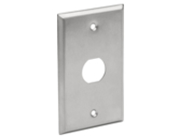 Eaton Tripp Lite Series RJ45 Bulkhead Wall Plate 1 Cutout Industrial Metal Single Gang TAA
