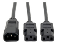 Tripp Lite 6ft Computer Power Cord Extension Cable C14 to 2xC13 10A 18AWG 6&#x27;
