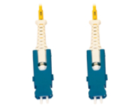 Eaton Tripp Lite Series 400G Singlemode 9/125 OS2 Fiber Optic Cable (Duplex SN-UPC M/M), LSZH, Yellow, 1 m (3.3 ft.)