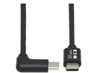 Eaton Tripp Lite Series USB C Charging Cable USB 2.0 M/M 60W PD Charging Right-Angle 2M
