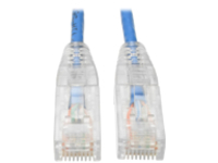 Eaton Tripp Lite Series Cat6 Gigabit Snagless Slim UTP Ethernet Cable (RJ45 M/M), PoE, Blue, 10 ft. (3.05 m)