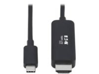 Tripp Lite USB C to HDMI Adapter Cable 4K, 4:4:4 Thunderbolt 3 Black 6ft