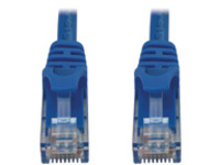 Eaton Tripp Lite Series Cat6a 10G Snagless Molded UTP Ethernet Cable (RJ45 M/M), PoE, Blue, 6 in. (15 cm)