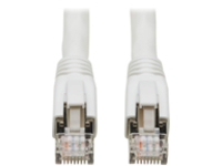 Eaton Tripp Lite Series Cat8 25G/40G-Certified Snagless Shielded S/FTP Ethernet Cable (RJ45 M/M), PoE, White, 50 ft. (15.24 m)