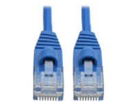 Tripp Lite Cat6a 10G Snagless Molded Slim UTP Network Patch Cable (RJ45 M/M), Blue, 6 ft.