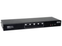 Tripp Lite 4-Port Dual Monitor DVI KVM Switch with Audio and USB 2.0 Hub