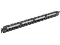 Eaton Tripp Lite Series 24-Port 1U Rack-Mount Cat6a/Cat6/Cat5e 110 Patch Panel with Cable Management Bar, 110 Punchdown, RJ45, TAA