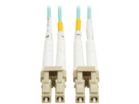 Eaton Tripp Lite Series 10Gb/40Gb/100Gb Duplex Multimode 50/125 OM4 LSZH Fiber Patch Cable (LC/LC), Aqua, 3M (9.8 ft.), TAA