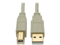 Tripp Lite 15ft USB 2.0 Hi-Speed A/B Cable M/M 28/24 AWG 480 Mbps Beige 15&#x27;