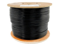 Tripp Lite 1000ft Cat6 Gigabit Bulk Cable Solid CMP Plenum PVC Black 1000'