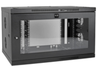 Tripp Lite SmartRack 9U Wallmount Rack Enclosure Wide Cable Management Acrylic Window