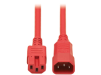 Tripp Lite 6ft Heavy Duty Power Extension Cord 15A 14 AWG C14 C15 Red 6'