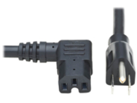 Tripp Lite 8ft Heavy Duty Power Ext Cord 15A 14AWG 5-15P to Right-Angle C15
