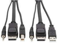Tripp Lite DisplayPort KVM Cable Kit, 3 in 1