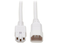 Tripp Lite 6ft Heavy Duty Power Extension Cord 15A 14 AWG C14 C15 White 6'
