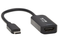 Eaton Tripp Lite Series USB C to 4K 60Hz HDMI Adapter, HDR, DP 1.4 Alt Mode, HDCP 2.2, Black