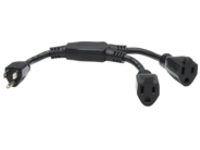Eaton Tripp Lite Series Extension Cord Y Splitter, NEMA 5-15P to 2x NEMA 5-15R