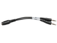 Tripp Lite 6in 4-Position Female to (x2) 3.5mm 3-Position Male Audio Headset Splitter Adapter 6"